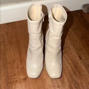 a new day Cream Heeled Boots